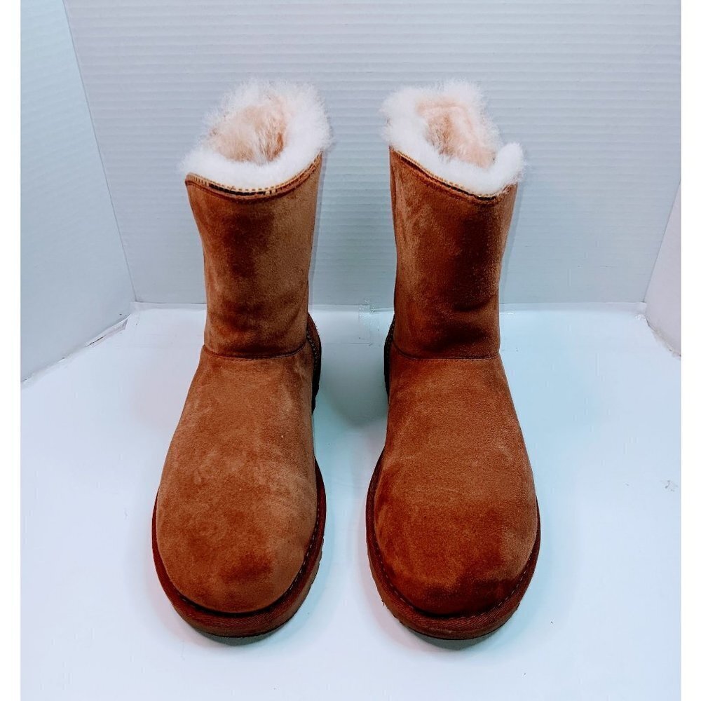 UGG Women's Chestnut Florence Zipper Suede Boots
